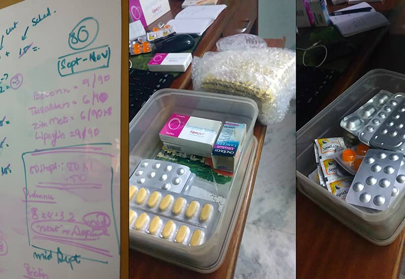 Vinita Sethuraman Her Diabetic MeAnzeige und Ausrüstung.