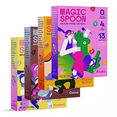 Magic Spoon Cereal With High Protein, Low Carb, And Zero Sugar