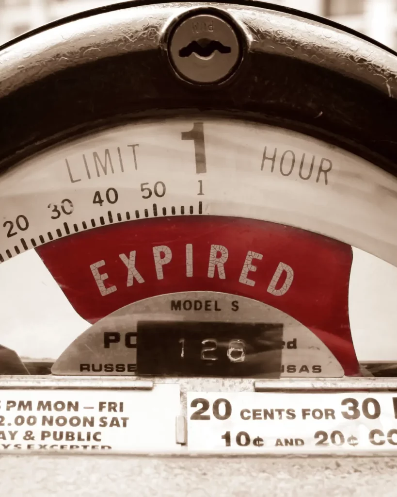A Meter That Shows Expired A Meter That Shows Expired