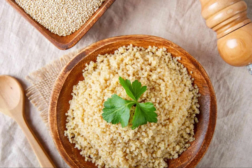Image1 11Zon 20 A Bowl Of Quinoa With A Leafy Leaf On Top