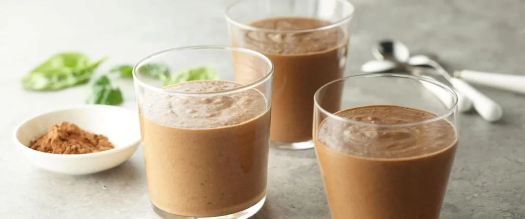 Image9 11Zon 8 A Group Of Glasses With Chocolate Smoothie In Them