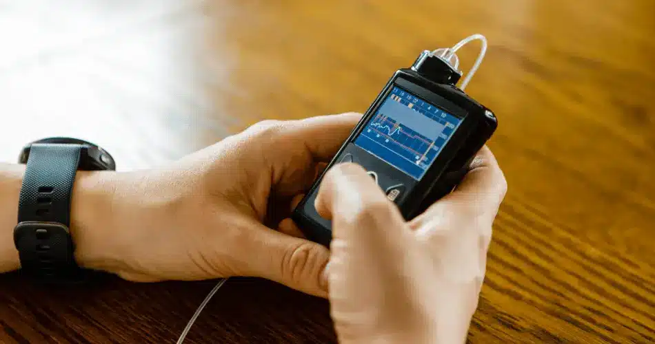 When My Diabetes Devices Run Out Of Battery A Person Holding An Insulin Pump